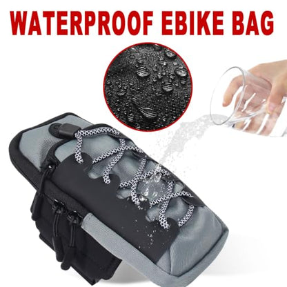 Electric Dirt Bike Bag for Surron, Front Frame Bag Phone Pouch for Ebike | Sur Ron Light Bee/Yozma IN10/Tutti Soleil 01/E Ride Pro S SS SR/Talaria MX3 MX4 MX5, Battery Cover Bag, Gray - color: Gray