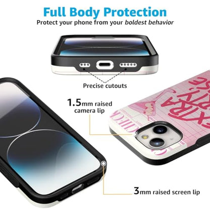 Casely iPhone 15 Plus Case | Extra Dirty Please | Fun on Weekdays | Bold Protective Design | Compatible with MagSafe - color: Extra Dirty Please | Fun on Weekdays