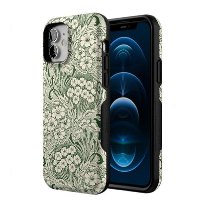 Casely iPhone 12 Mini Case | Mystic Meadow | Green Gardens | Bold Protective Design | Compatible with MagSafe - color: Mystic Meadow | Green Gardens, size: Iphone 12 Mini