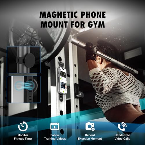 Steering Wheel Phone Holder, MagSafe-compatible, Magnetic Handlebar Mount - color: Black