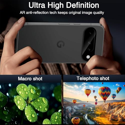 Wiaocit Tempered Glass Camera Lens Protector for Google Pixel 10 - color: Google Pixel 10-Black