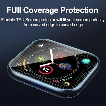 Smiling 6 Pack Screen Protector Compatible with Apple Watch Series 11 (2025)/Series 10 42mm and Easy Installation kit, Self-Healing Anti-Scratch TPU Screen Protector, Bubble Free, Touch Sensitive