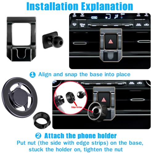 Car Phone Magsafe Holder Vent Mount for Toyota Highlander 2020-2024 - style: Highlander(Mag-safe)