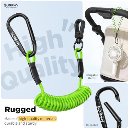 SURPHY Anti Theft Phone Strap, Phone Lanyard, Sturdy Steel Wire Keychain - color: P1- Green