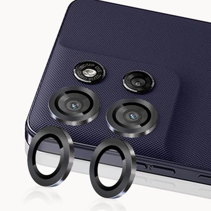 Zeking (2 Set) Camera Lens Protector Compatible with Motorola Moto G Power (2026), Scratch-Resistant HD Clarity Ultra-Thin 9H Tempered Glass with Aluminum Edging, Individual Metal Lens Cover (Black) - color: Black