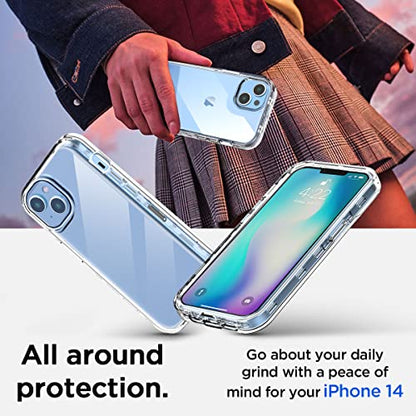 AICase for iPhone 16e Case iPhone 14/13 Clear Case(6.1"),Heavy Duty Drop Protection Full Body Rugged Shockproof/Dust Proof 3-Layer Military Protective Tough Durable for iPhone 16e/14/13