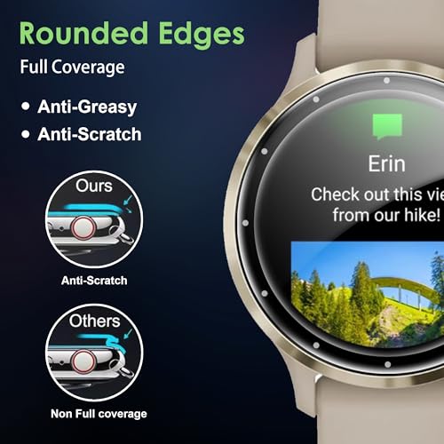 Compatible for Garmin Venu 3S screen protector, Anti-Scratch 3D Full Screen Coverage flim, Case Friendly, HD Ultra, 3 PACK - size: Garmin Venu 3S
