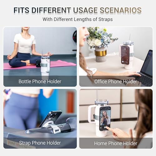 Magnetic Phone Holder for Stanley Cup with 3 Different length Straps Adjust