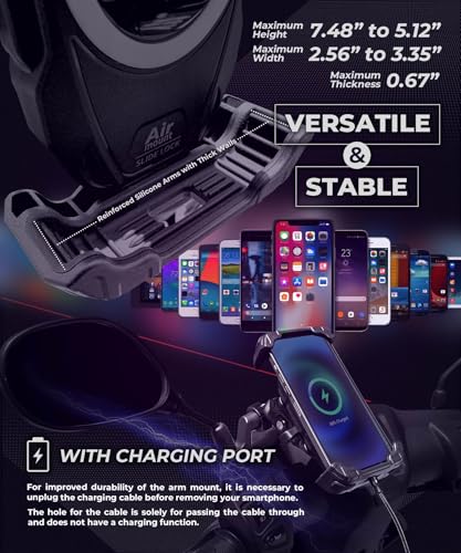 Kaedear Vibration-Resistant Motorcycle Phone Mount, KDR-M28