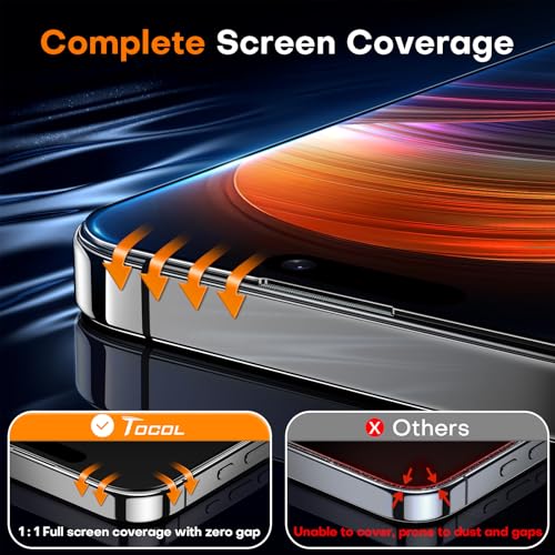 TOCOL for iPhone 16 Screen Protector, Clear - color: Clear