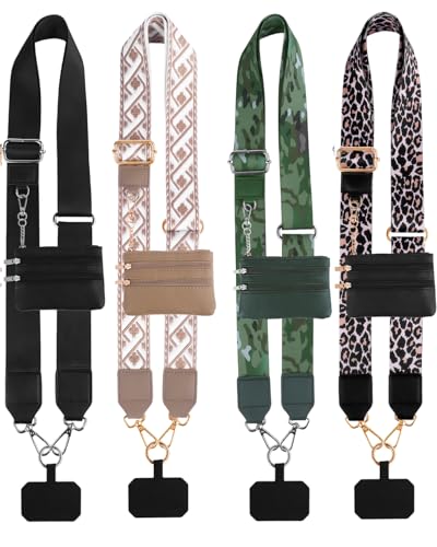 Clip and Go Strap for Phone with Wallet Crossbody phone Lanyard Adjustable