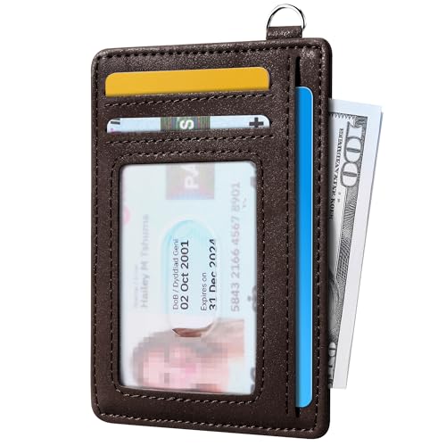 Mayski Slim Wallet, Credit Card Holder for Women, Minimalist Front Pocket RFID Blocking Card Cases, Small Wallet Women Men(CH Coffee) - color: CH Coffee