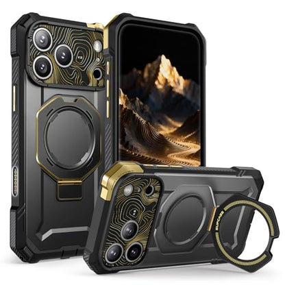 SUPCASE for iPhone 17 Pro Max Case with Built-in Kickstand, K2Night | Camera Control Cover, Compatible with MagSafe, Anti-Slip Grip, Military-Grade Protection, Rugged Magnetic Phone Case, UB Grip - color: K2Night, size: iPhone 17 Pro Max