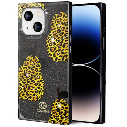 COCOMII Rectangle for iPhone 14/iPhone 13 Case, Leopard Pear | Compatible with MagSafe Wireless Charging, Shockproof 10ft Drop Protection, Camera & Screen Protection, Premium Glossy Finish - color: Leopard Pear, size: iPhone 14/iPhone 13 (6.1")