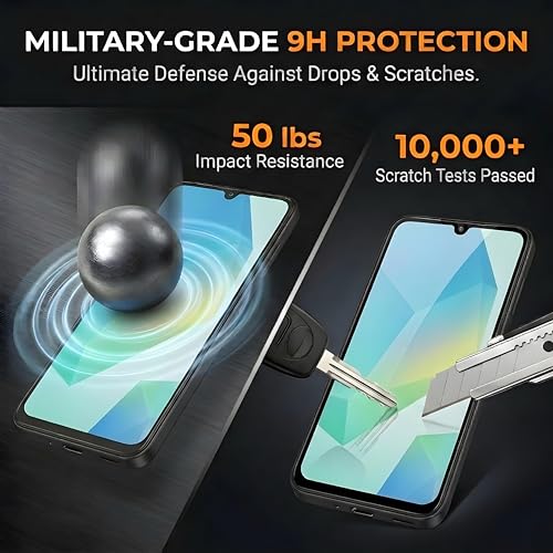 Didisky [Dust-Free Installation For Samsung Galaxy A16 4G,5G Screen Protector, 3 Pack, Auto-Alignment Box For Zero Bubbles, [Seamless Black Edge] Full Coverage Tempered Glass, Case Friendly