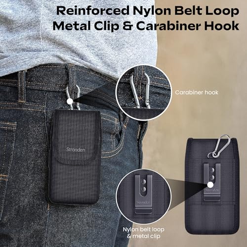 Heavy Duty Holster for Samsung Galaxy A17, A16, A15, A14, A13, A37, A36, A35, A32, A73 5G, A72, A71, A57, A56, A55, A54, A53, A42, A23, A03s XCover6 Pro, Moto G, G22, G84 (Fits Armor Case)