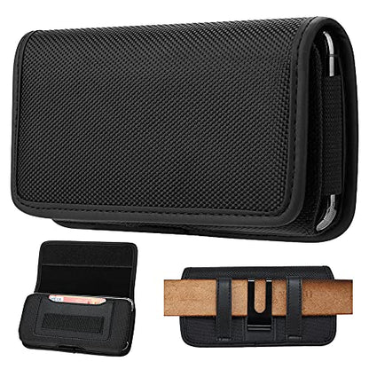 Universal Horizontal Cell Phone Holster Case with Belt Clip for Mobile Phone - XXL - size: XXL