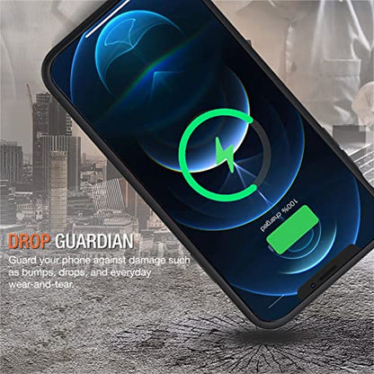Battery Case for iPhone 12/12 Pro, Enhanced 10000mAh Portable Protective Smart Qi Wireless Charging Case Compatible with iPhone 12/12 Pro (6.1 inch) Rechargeable Extended Battery Charger Cover(Black) - size: iPhone 12/Pro