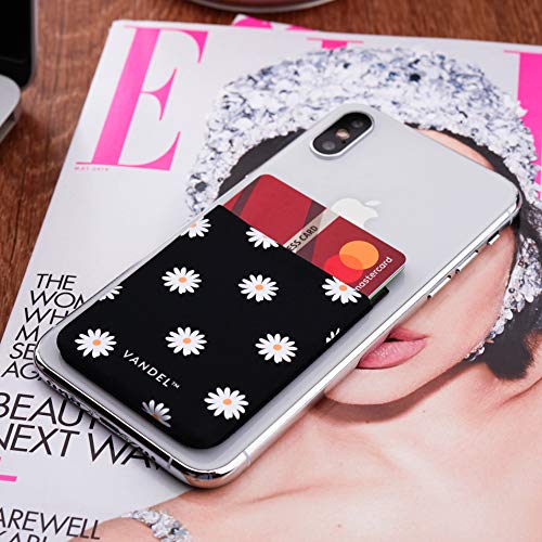 Vandel Pocket – Designer Stick-On Fabric Phone Wallet for Women and Men, Cute Credit Card Holder for Back of Phone and iPhone Case, Stretchy Fabric Adhesive Sleeve for All iPhones and Androids | Stylish Credit Card Holder for Phone Case, Stick On Back of
