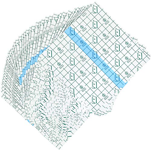 BBTO 50 Pcs Transparent Waterproof Adhesive Dressing Bandage, 6 x 6 Inch - size: 6x6 Inch (Pack of 50)