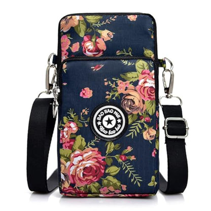 JANKS Small Crossbody Bags for Women Mini Cell Phone Purses Handbag Shoulder Bag - color: 013 Flower