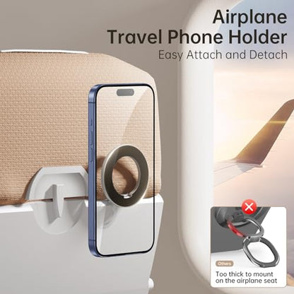 SYNCWIRE Magnetic Phone Ring Holder, for MagSafe Phone Grip Stand Kickstand - color: White