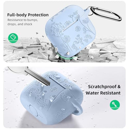 Lerobo for AirPods 4 AirPods 5 Case with Cleaner Kit & Keychain, Lilac - color: A-Lilac, size: AirPods 5&4
