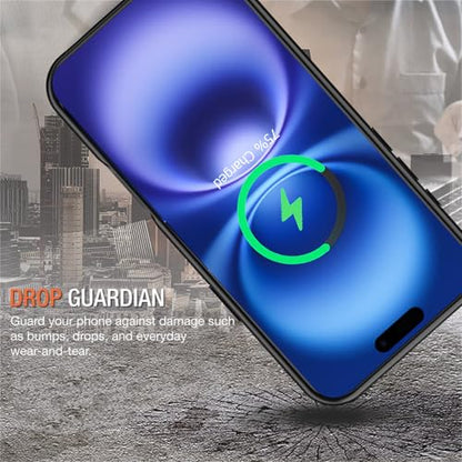 Battery Case for iPhone 16 Plus, Enhanced 12000mAh Portable Protective Wireless Charging Case Support Carplay Compatible with iPhone 16 Plus (6.7 inch) Rechargeable Battery Charger (Black) - size: iPhone 16 Plus