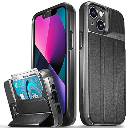 VENA vCommute for iPhone 13 mini Wallet Case, Black - color: Black, size: iPhone 13 Mini