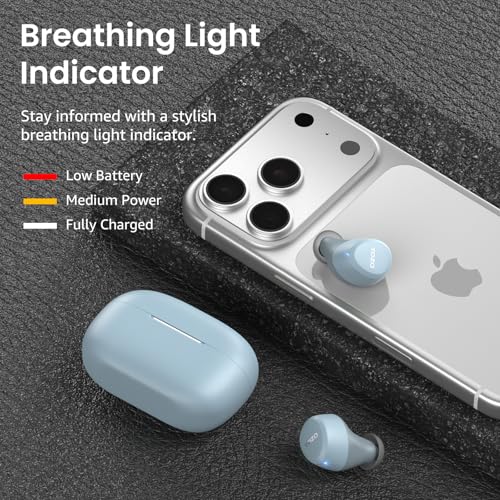 TOZO A1 Wireless Earbuds Bluetooth 5.3 Light Weight in Ear Headphones - color: Blue