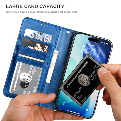 Bocasal for MagSafe Wallet Case Card Holder for iPhone 17 Air, Blue - color: Blue for MagSafe