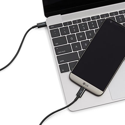 Amazon Basics USB-C to USB-C 2.0 Fast Charging Cable, 480Mbps Data Transfer Speed, USB-IF Certified, for Apple iPhone 16/15, iPad, Samsung Galaxy, Tablets, Laptops, 6 Foot, Black (Pack of 2) - color: Negro, size: 6-Foot (Pack of 2)
