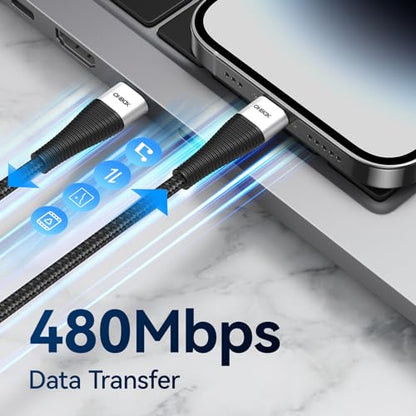 Extra Long USB C Cable 15FT, 2Pack 100W USBC to USBC Cable Fast Charging - color: Black, size: 15 FT - 2 Pack, style: USB C to USB C