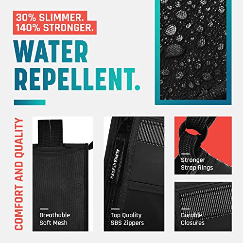Neck Wallet, Travel Pouch For Passport Holder And Documents, Travel Neck Wallet For Traveling Women - color: Black