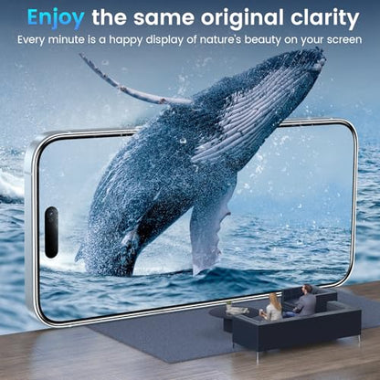 Fotbor Compatible for 3 Pack iPhone Air Screen Protector With 1 Set Camera Lens Protector, 2025 Upgrade 9H+ Premium Tempered Glass 17air, Easy Installation Kits, 6.5 inch - size: iPhone Air-6.5 inch