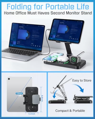 6 in 1 Wireless Charging Station for Apple Products,Phone Charger Station