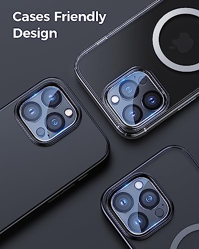 [3 Pack Camera Lens Protector For iPhone,9H Tempered Glass,Anti-Scratch,Case Friendly,Night Circle,No-Bubble HD Clarity,Full Cover (for iPhone 15 Pro/15 Pro Max) - size: for iPhone 15 Pro/15 Pro Max