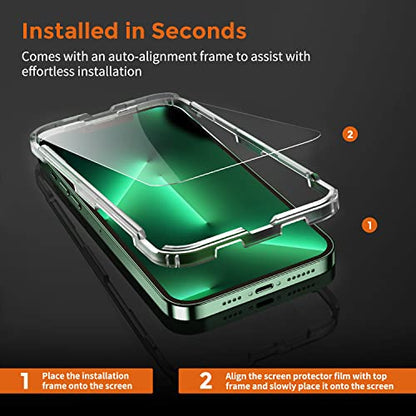 UNBREAKcable 3-Pack Screen Protector for iPhone 13 Pro Max/iPhone 14 Plus | Shatterproof Tempered Glass, Easy Installation, 9H Hardness, 99.99% HD Clear, Bubble-Free, Anti-Fingerprint, Case Friendly - size: iPhone 13 Pro Max/14 Plus