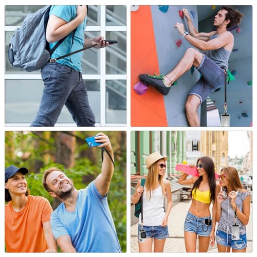Hovmwey Stretchy Phone Lanyard Tether, 2 Pack Phone Leash Anti-theft Phone Strap for Anti-drop Outdoor Hiking Cycling Climbing Universal for Most Cell Phones, Starry Night - color: Starry Night