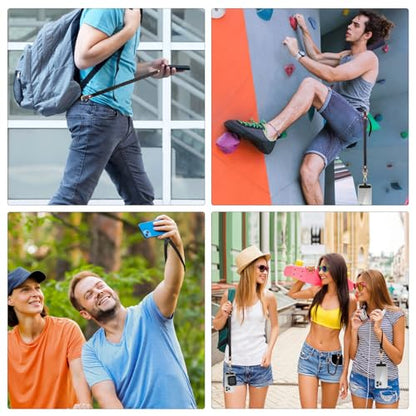 Hovmwey Stretchy Phone Lanyard Tether, 2 Pack Phone Leash Anti-theft Phone Strap for Anti-drop Outdoor Hiking Cycling Climbing Universal for Most Cell Phones, Starry Night - color: Starry Night