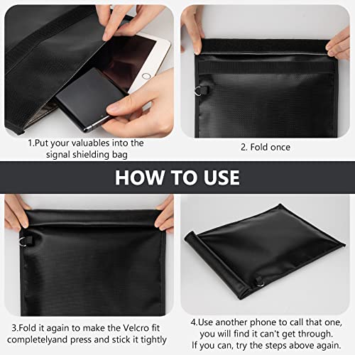 Simket Large Faraday Bags for Laptop(17 x 15 inches) Signal Blocking Faraday Cage, Cell Phone Signal Blocker, Anti-Tracking RFID Faraday Pouch, Blocking All Tpye of Signal Bag - size: XL(Up Size to Laptop)