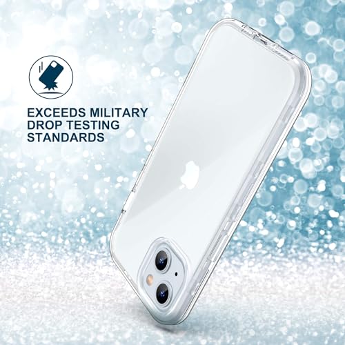 ULAK Compatible with iPhone 15 Plus Case (Clear) | Heavy Duty Dual Layer Shockproof Women Men Transparent Protective Phone Cover for iPhone 15 Plus 6.7 inch 2023 - color: HD Clear