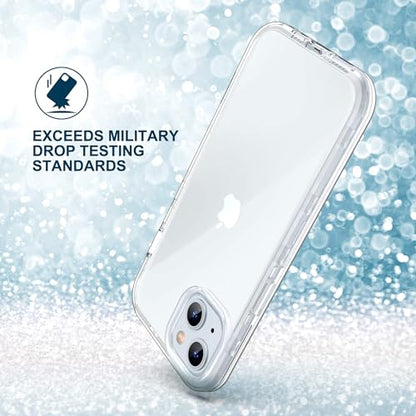 ULAK Compatible with iPhone 15 Plus Case (Clear) | Heavy Duty Dual Layer Shockproof Women Men Transparent Protective Phone Cover for iPhone 15 Plus 6.7 inch 2023 - color: HD Clear