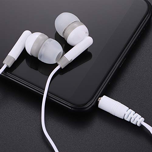 CN-Outlet Bulk Earbuds Headphones 50 Pack, Wholesale Disposable Earphones for Schools Classroom Students Kids Children (White) - color: White