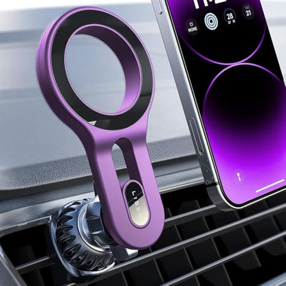 LISEN for MagSafe Car Mount, Magnetic Phone Holder for Car Vent Phone Mount - color: Purple