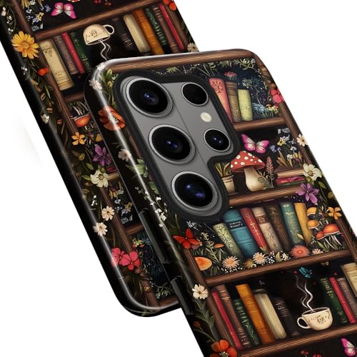 Case for Samsung Galaxy S26 Ultra,Camera Protection Soft Glossy Phone Case - Retro Book Mushroom - color: Retro Book Mushroom, size: Samsung Galaxy S26 Ultra