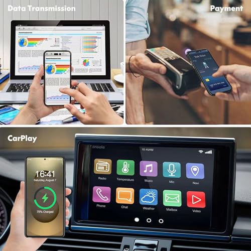 Wireless Charging Case for Galaxy S25 Ultra, Upgraded 12000mAh Rechargeable Portable Charging Case Compatible with Galaxy S25 Ultra (6.9 inch) with Carplay Extended Battery Pack Charger Case (Black) - size: Galaxy S25 Ultra -12000mAh