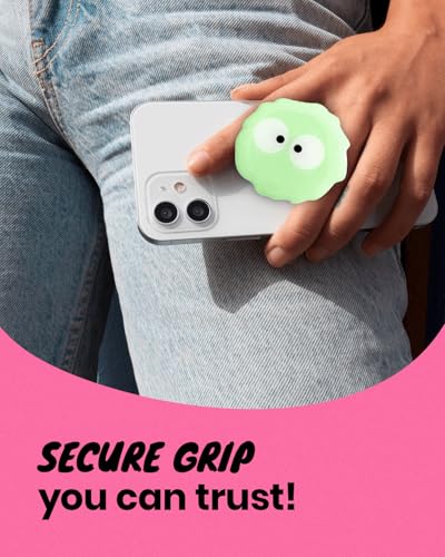 On The Grip Cute Cartoon Briquette Acrylic Multi Functional Collapsible Expandable Mobile Phone Grip & Kickstand (Mint) - color: Mint