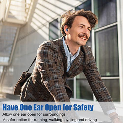 Wired Stereo-to-Mono Single Earbud with Mic and Control, Right Ear Only