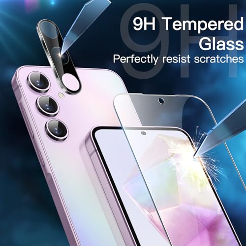 JETech Screen Protector for Galaxy A35, with Camera Lens Protector, 2+2Pack - size: Galaxy A35